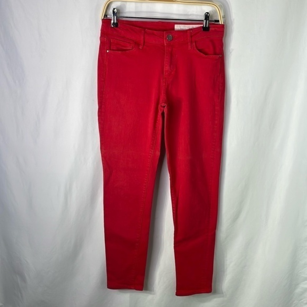 Treasure and Bond, red stretchy skinny jeans.